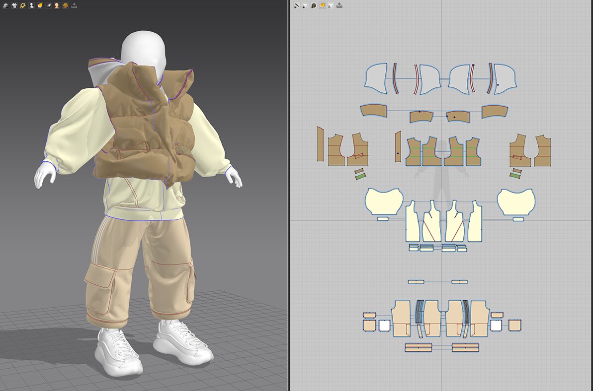 Marvelous Designer pattern 03